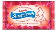 Super Fresh Влажные салфетки Intimate 15шт,