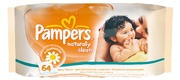 PAMPERS Детские салфетки Naturally Clean 64