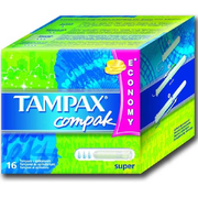 TAMPAX CEF Гигиенические Тампоны с апликатором Super Duo 16шт