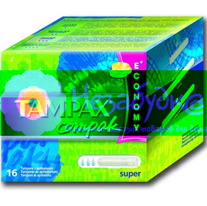 TAMPAX CEF Гигиенические Тампоны с апликатором Super Duo 16шт