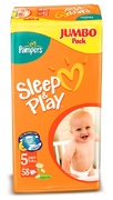 PAMPERS Детские подгузники Sleep & Play Junior (11-25 кг) Джамбо Упаковка 58