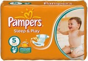PAMPERS Детские подгузники Sleep & Play Junior (11-25 кг) Экономичная Упаковка 42