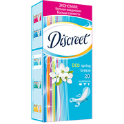 DISCREET Ежедневные гигиенические прокладки Deo Water Lily 20шт