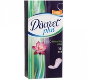 DISCREET Plus Ежедневные гигиенические прокладки Deo Water Lily Plus 16шт