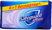 SAFEGUARD мыло туалетное Деликатное 5х75г