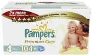 PAMPERS Детские подгузники Premium Care Maxi Мега-серия Упаковка 104