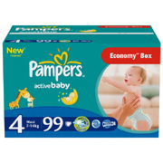 PAMPERS Детские подгузники Active Baby Maxi (7-14 кг) Джайнт Плюс Упаковка 99