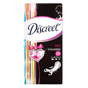 DISCREET Ежедневные гигиенические прокладки Deo Irresistible Multiform Single 20шт