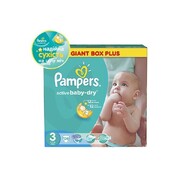 PAMPERS Детские подгузники Active Baby Midi (4-9 кг) Джайнт Плюс Упаковка 126