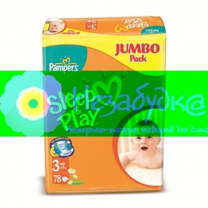 PAMPERS Детские подгузники Sleep & Play Midi (4-9 кг) Джамбо Упаковка 78