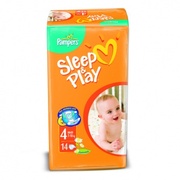 PAMPERS Детские подгузники Sleep & Play Maxi (7-18 кг) Стандартная Упаковка 14