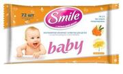 SMILE Влажные салфетки Baby"Сок алое + экстракт ромашки" 72шт