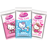 SMILE Влажные салфетки Hello Kitty в ванной 15шт, Еврослот