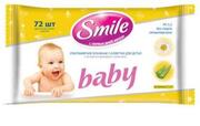 SMILE Влажные салфетки Baby "Сок облепихи + экстракт календули" 72шт