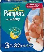 PAMPERS Детские подгузники New Baby Mini (3-6 кг) Джамбо Упаковка 94