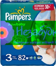 PAMPERS Детские подгузники New Baby Mini (3-6 кг) Джамбо Упаковка 94