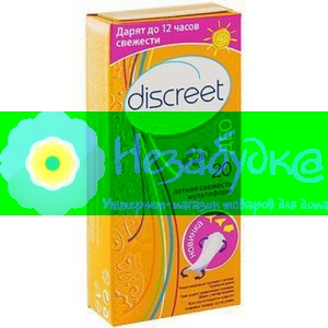 DISCREET Ежедневные гигиенические прокладки Multiform Deo Summer Fresh 20шт