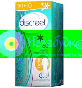 DISCREET Ежедневные гигиенические прокладки Deo Water Lily 60шт