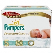 PAMPERS Детские подгузники Premium Care Junior Мега-серия Упаковка 88