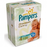 PAMPERS Подгузники Premium Care Maxi (7-18 кг) Средняя Упаковка 24