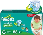 PAMPERS Детские подгузники-трусики Active Boy Extra Large (16+ кг) МегаУпак 88