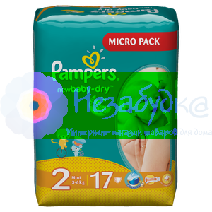 PAMPERS Детские подгузники New Baby-Dry Mini (3-6 кг) Микро Упаковка 17