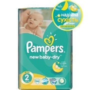 PAMPERS Детские подгузники New Baby-Dry Mini (3-6 кг) Экономiчна Упаковка 68