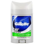 GILLETTE Твердый антиперспирант-дезодорант Power Rush 48мл