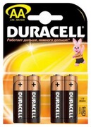 DURACELL Basic AA Батарейки алкалиновые 1.5V LR6 4шт