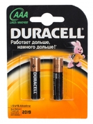 DURACELL Basic AAA Батарейки алкалиновые 1.5V LR03 2шт