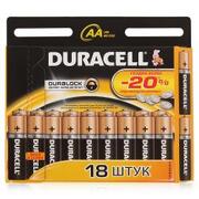 DURACELL Basic AA Батарейки алкалиновые 1.5V LR6 18шт