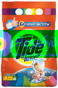 TIDE порошок для автоматической стирки Color Lenor Touch of Scent 1.5кг