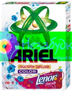 ARIEL порошок для автоматической стирки 2в1 Color Lenor Effect 450