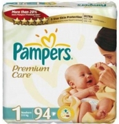 PAMPERS Детские подгузники Premium Care Newborn Джамбо Упаковка 88