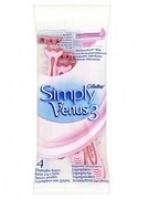 SIMPLY VENUS 3 Бритви одноразовые 4шт