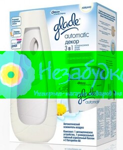 Glade автоматический освежитель воздуха Декор Родниковая свежесть