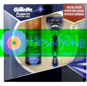 Набор FUSION PROGLIDE (бритва/гель для бритья увлажняющий)