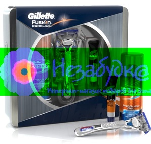 Набор FUSION ProGlide Power Silver (бритва/кассета/гель для бритья/бальзам после бритья)