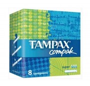 TAMPAX Compak Гигиенические Тампоны с апликатором Super Single 8шт